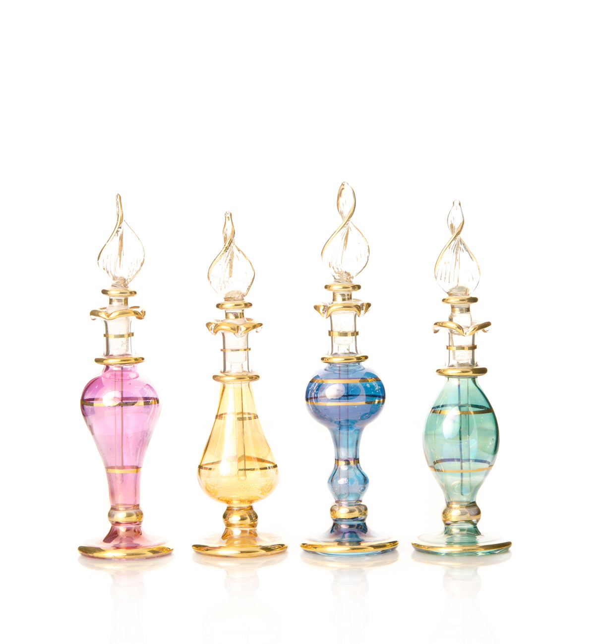 Nour Classic Teardrop — hand-blown Egyptian glass perfume bottle, Model 16, wholesale from Cairo