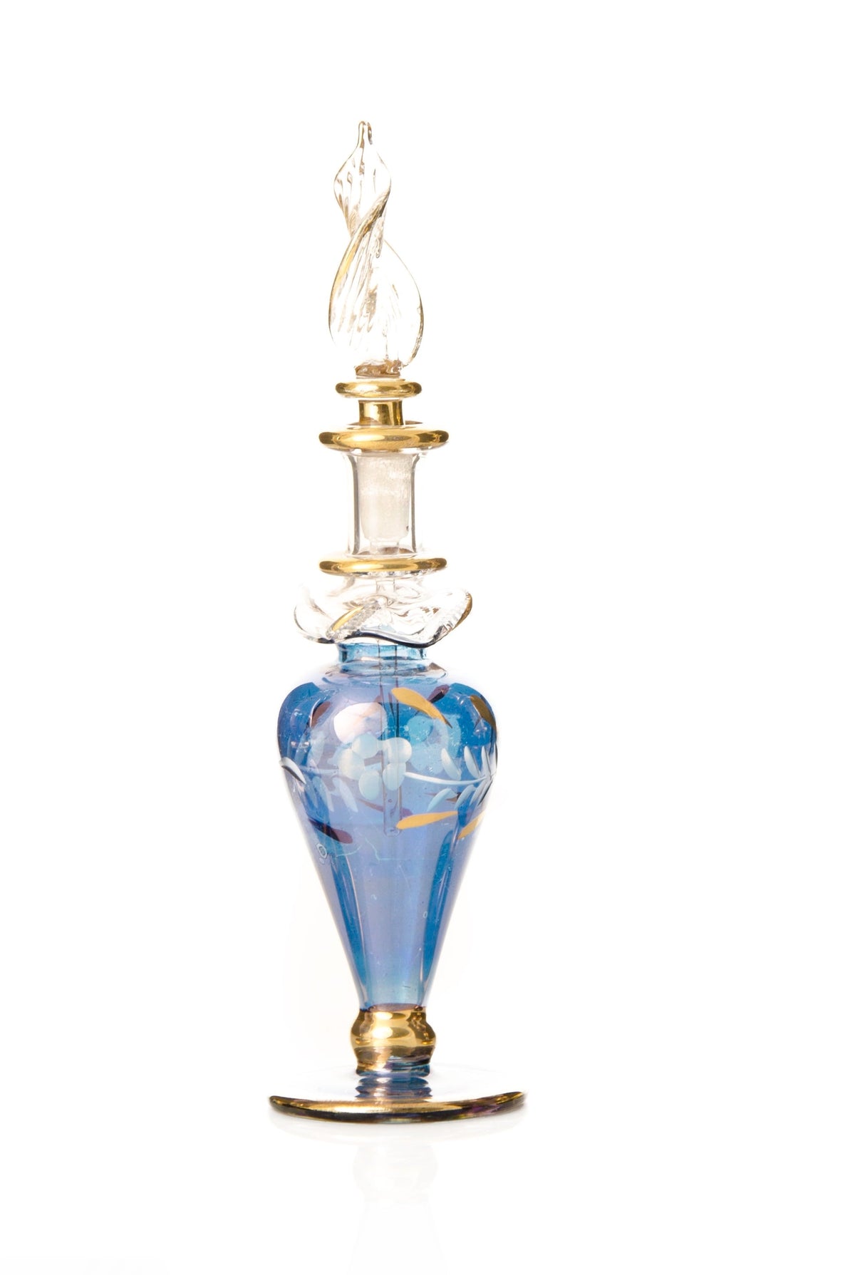 Nasma Discovery Set — hand-blown attar bottle with gold rims
