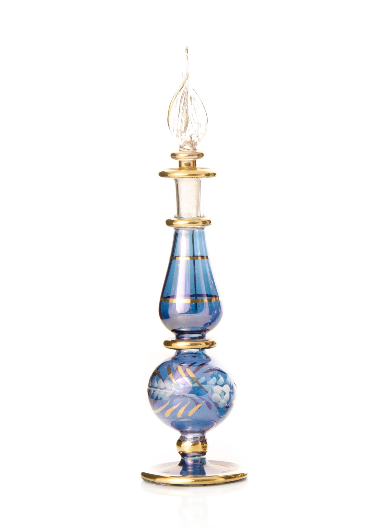 Azza Sapphire Engraved Egyptian glass perfume bottle, Model 19 — third view