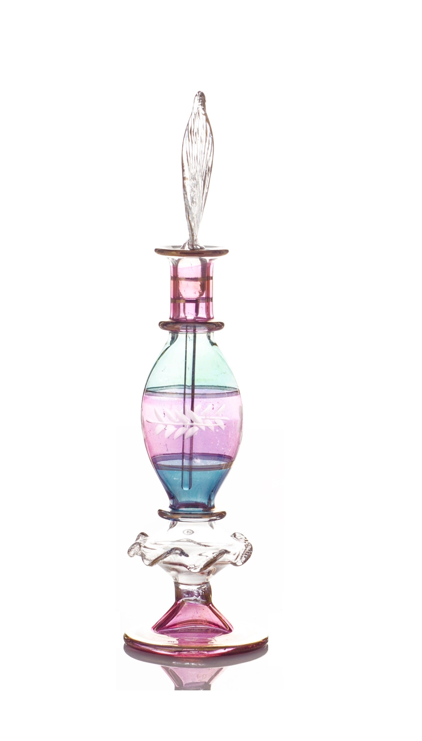 Dalia — Two-Tone Orbs Egyptian Perfume Bottle (Model 15)