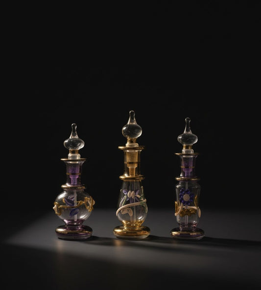 دفعة العنبري — 100 زجاجة عطر، 5–6 مل، كلها عنبرية
