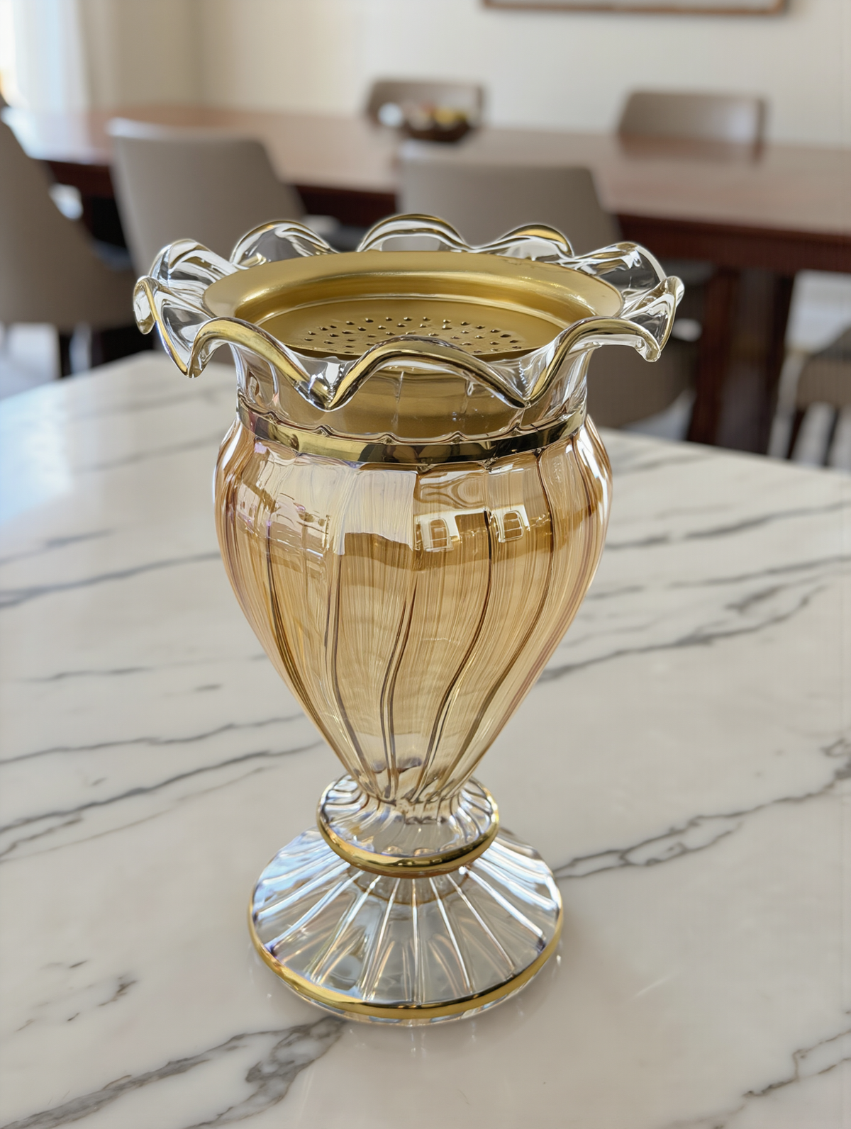 Lahab glass mabkhara, Model 143 — lifestyle view in a majlis