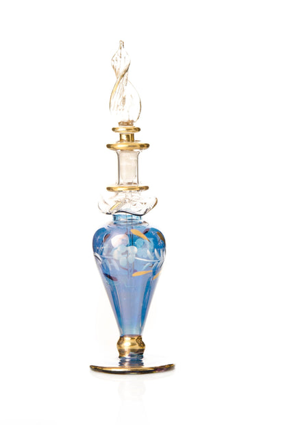 Bidaya starter pack — 12 ml engraved Egyptian glass perfume bottles with gold rims