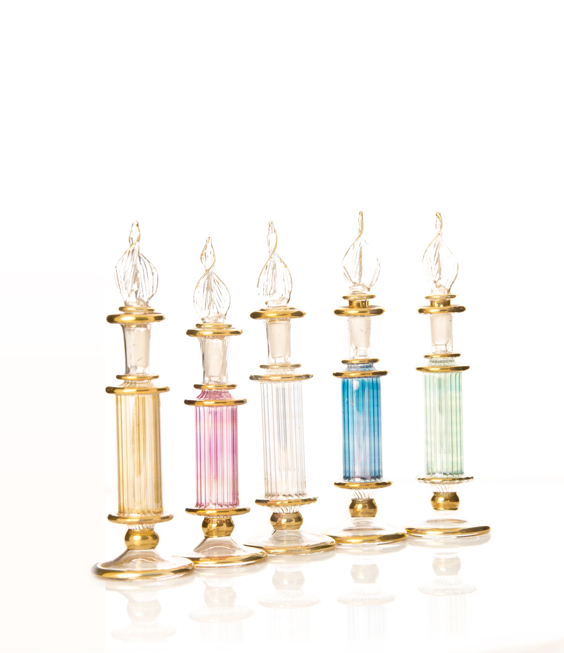 Egyptian glass perfume bottle, Model 27 — hand-blown wholesale from Cairo