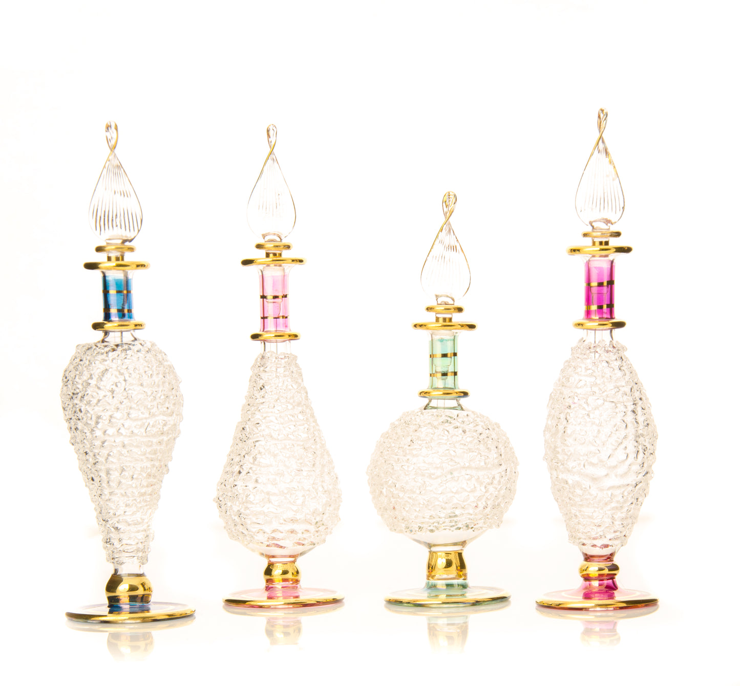 Egyptian glass perfume bottle, Model 28 — hand-blown wholesale from Cairo