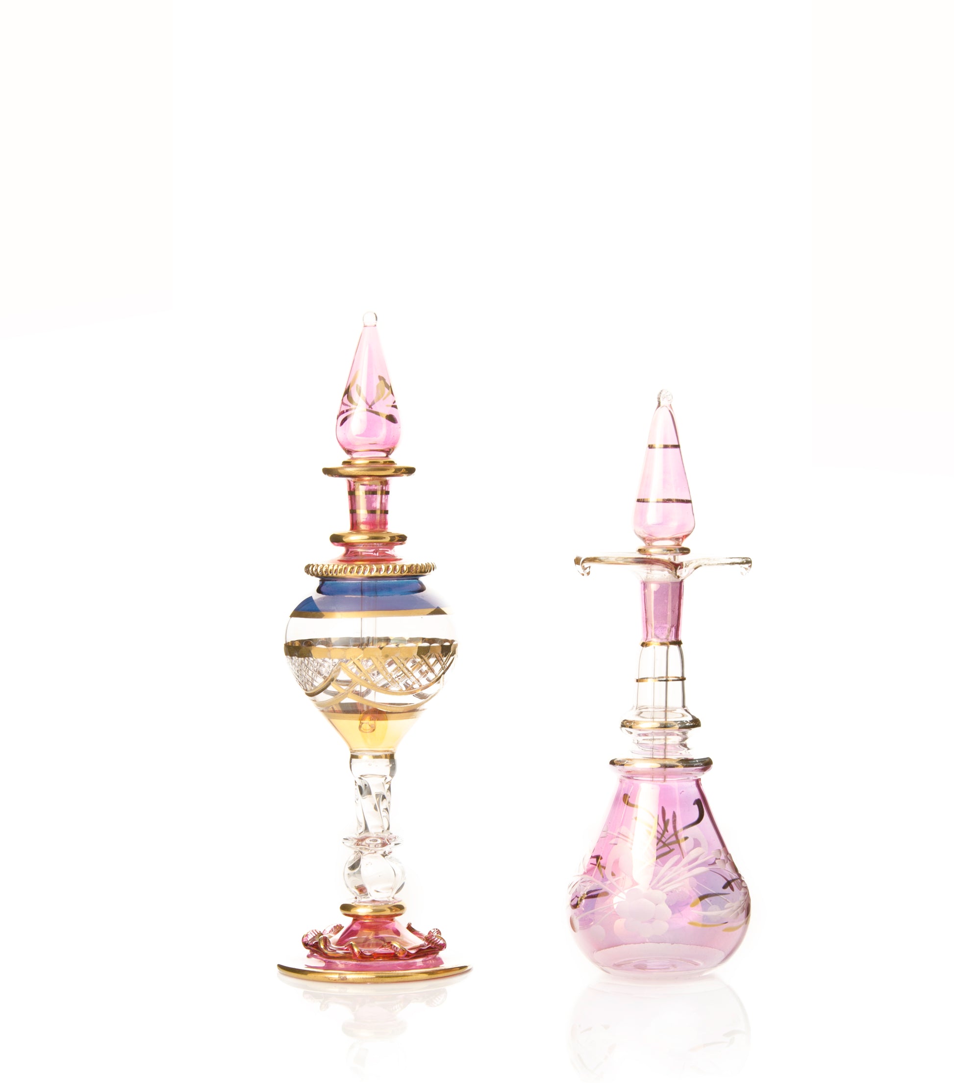 Egyptian glass perfume bottle, Model 55 — hand-blown wholesale from Cairo
