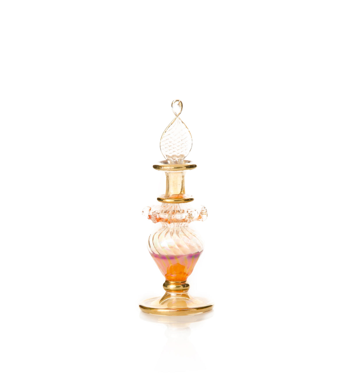 Grand Bazaar sample box of hand-blown Egyptian glass perfume bottles, packed for express shipping from Cairo