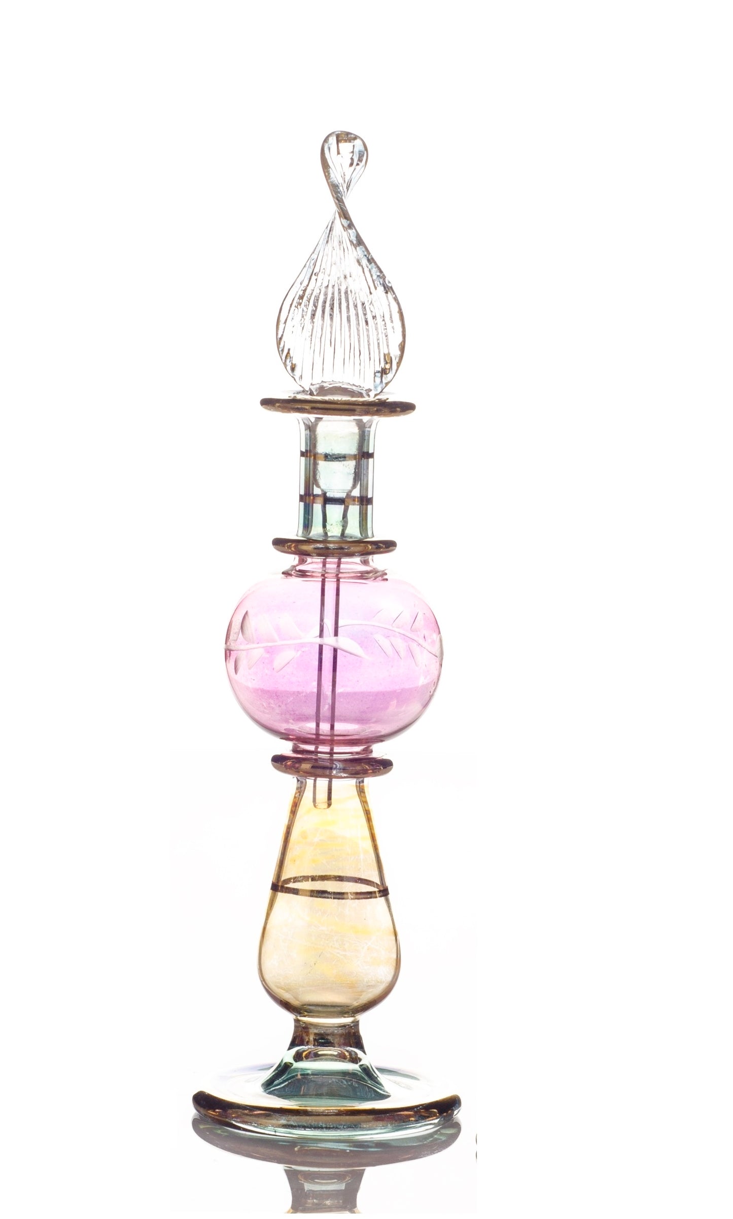Dalia — Two-Tone Orbs Egyptian Perfume Bottle (Model 15)