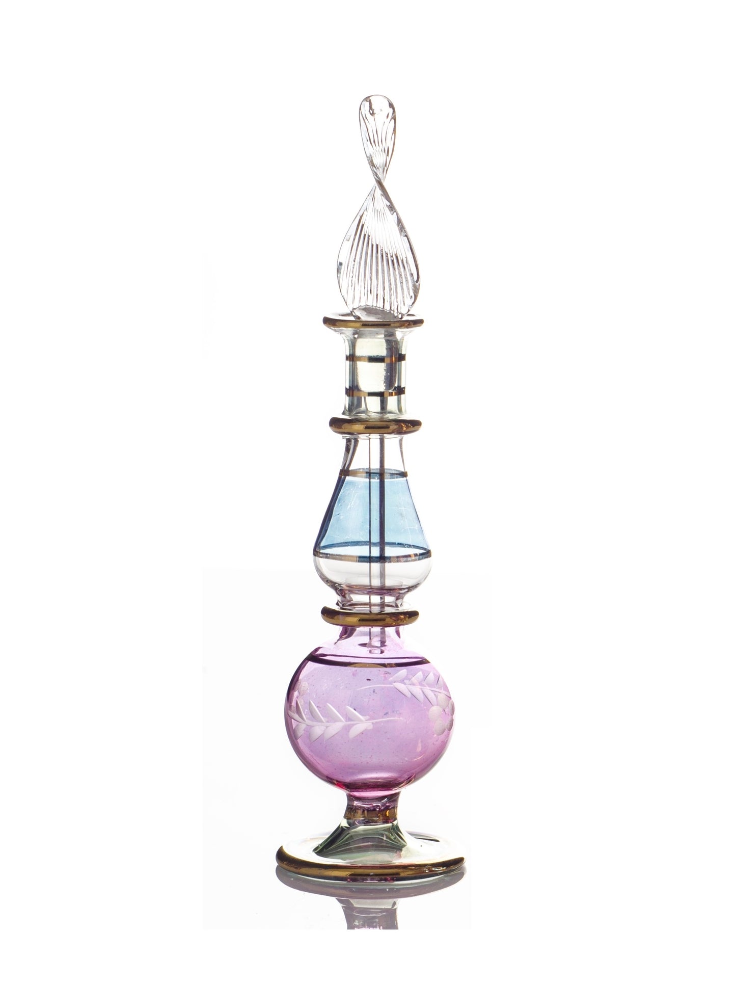 Dalia — Two-Tone Orbs Egyptian Perfume Bottle (Model 15)